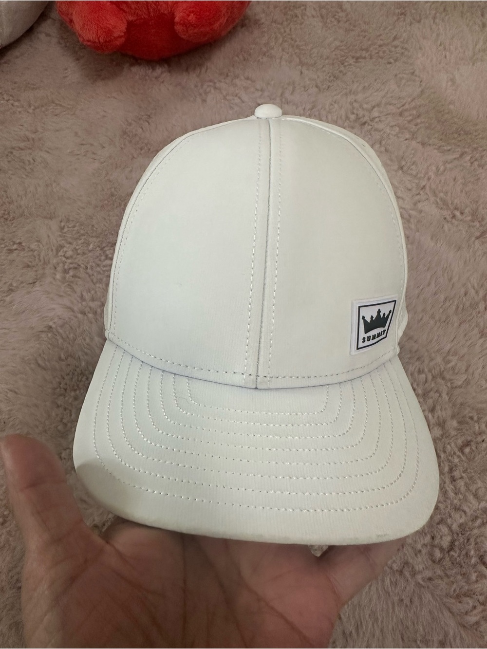 MELIN White Baseball Cap with Crown Patch - Adjustable Casual Hat